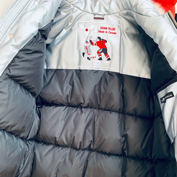 MOOSE KNUCKLES SILVER MEN PARKA LARGE - Picture 2 of 12
